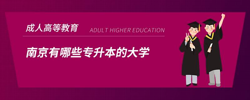 南京有哪些專升本的大學