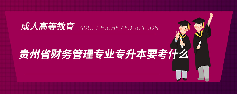 貴州省財務管理專業(yè)專升本要考什么