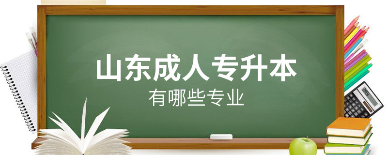 山東成人專升本有哪些專業(yè)