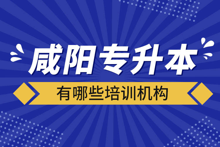 咸陽專升本有哪些培訓(xùn)機構(gòu)