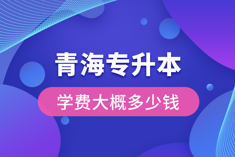 青海專升本學費大概多少錢一年？