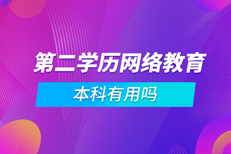 第二學歷網(wǎng)絡教育本科有用嗎