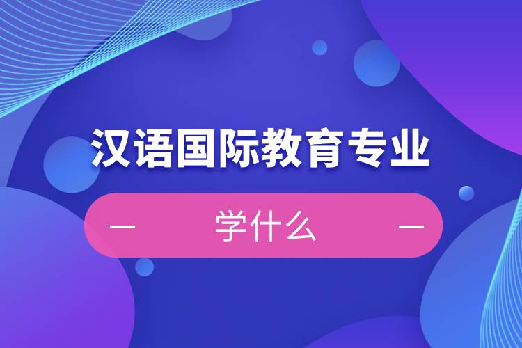 北語網(wǎng)院漢語國際教育專業(yè)學什么