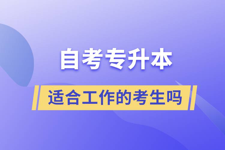 一起了解自考專升本的特點(diǎn)，適合工作忙的人報(bào)考么？