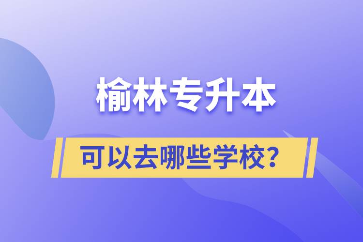 榆林專升本可以去哪些學校？