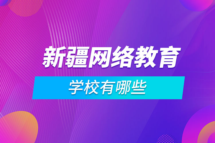 新疆網絡教育學校有哪些