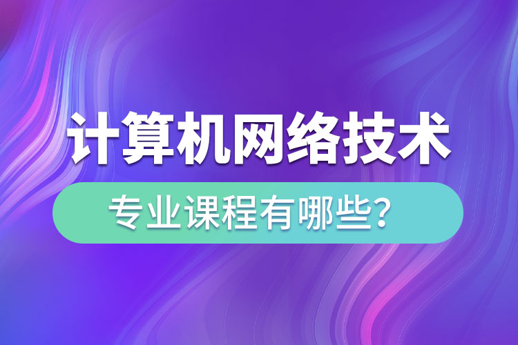 ?計算機網(wǎng)絡技術網(wǎng)絡教育專業(yè)課程有哪些？