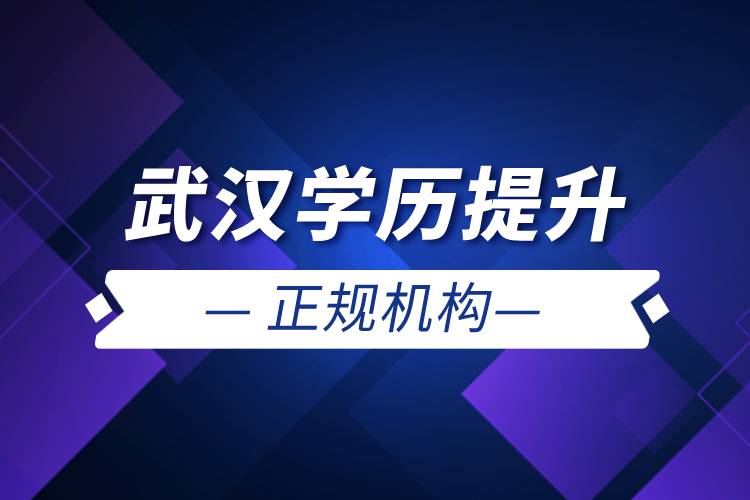 武漢學歷提升的正規(guī)機構