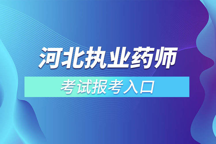 河北執(zhí)業(yè)藥師考試報考入口