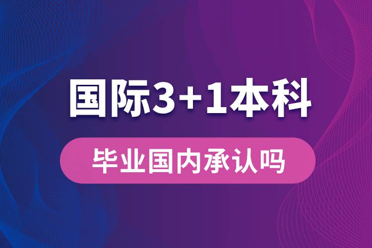 國際3+1本科畢業(yè)國內(nèi)承認嗎