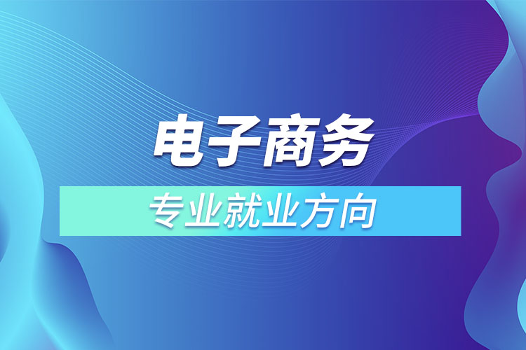 電子商務專業(yè)就業(yè)方向