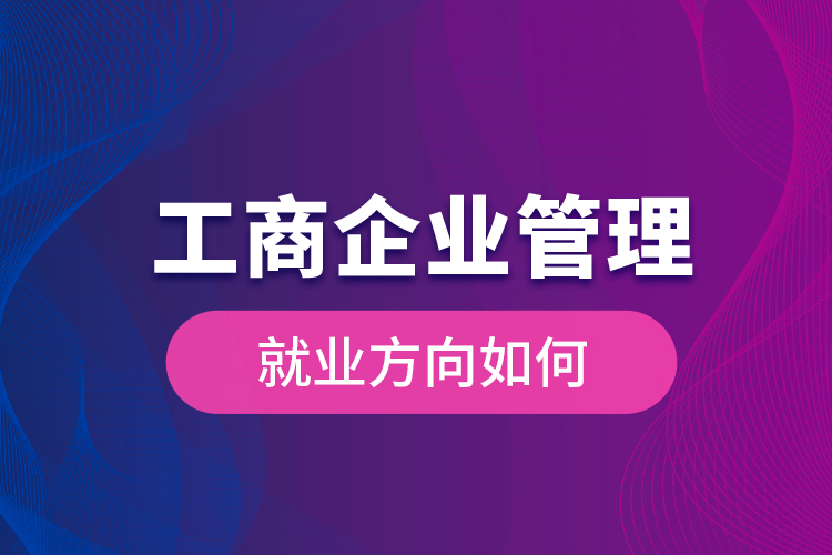 工商企業(yè)管理就業(yè)方向如何